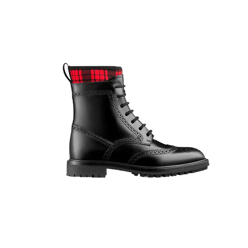 Женские ботильоны из натуральной кожи со шнуровкой и круглым носком|Женские