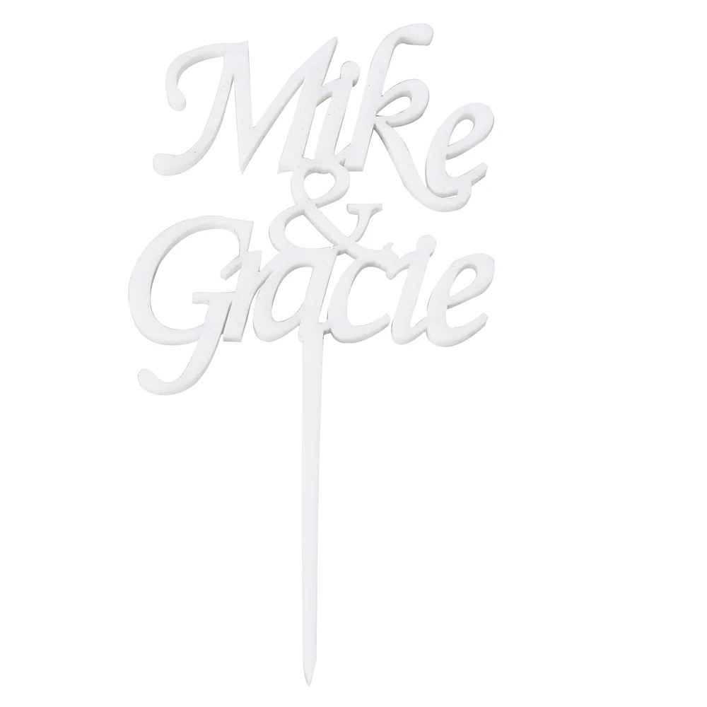 50 шт. деревянные акриловые топперы для капкейков с именем