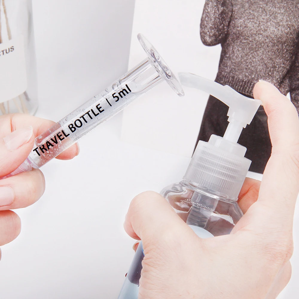 

Portable Travel Needle Tube Filling Bottle Set Cosmetics And Skin Care Products Sub-bottling Bottles Holder Makeup Tools