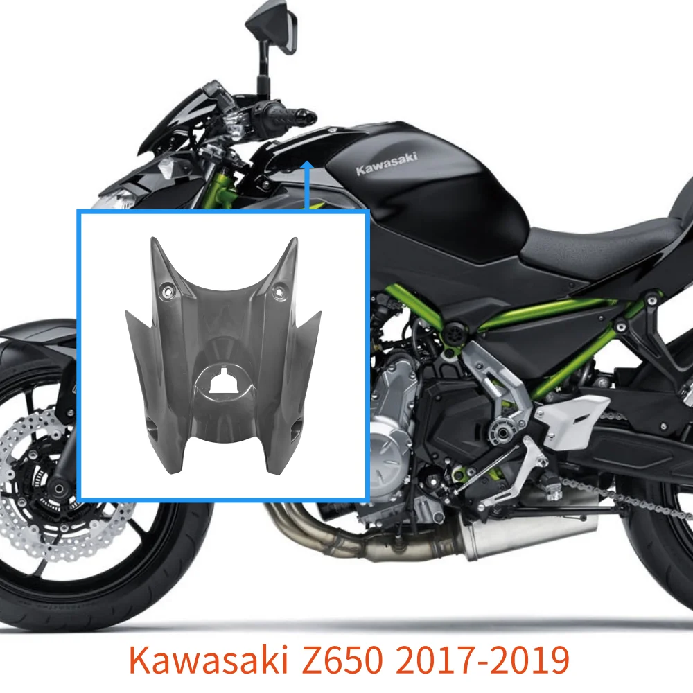 

Z 650 Motorcycle Front Oil Tank Cover Kawasaki Z650 Ninja650 17-20 2018 2019 Fuel Covers Guard Protection Unpainted Accessories