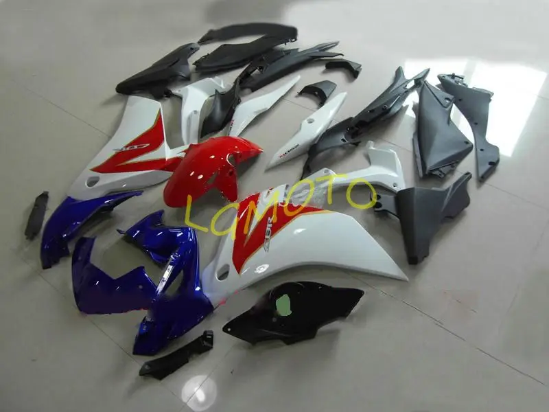 

Бесплатный кузов под заказ для honda cbr250RR 2011 2012 2013 HONDA CBR250RR 11 12 13 комплект обтекателей красный синий Обтекатели # A82J4
