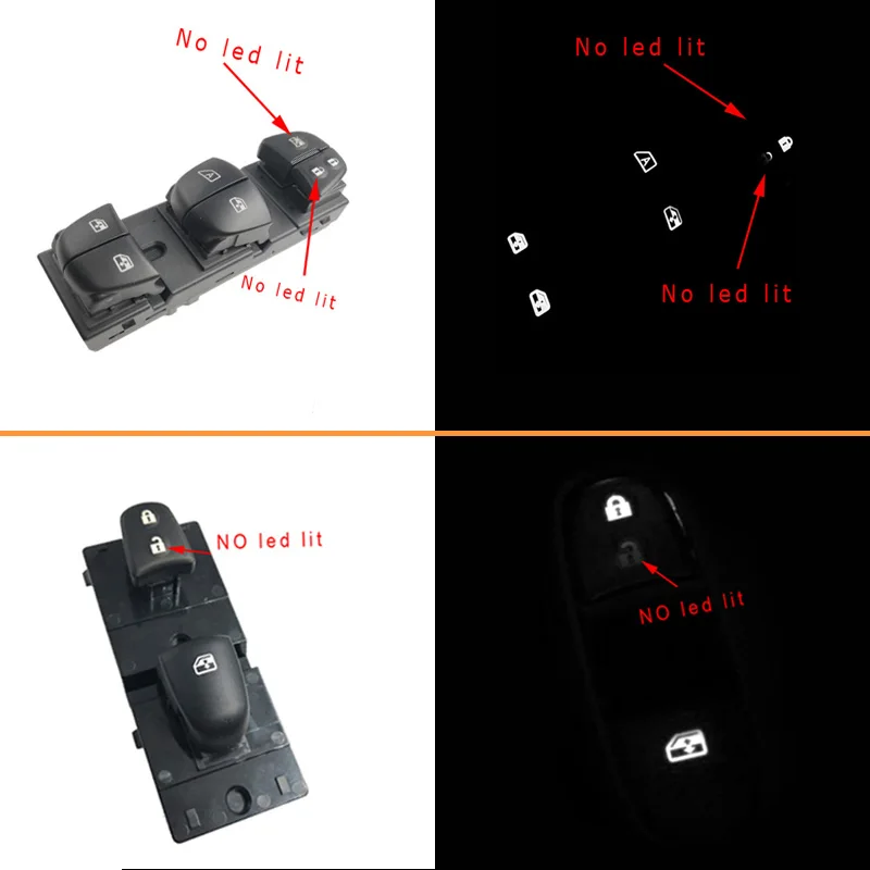 

Electric Power Window Switch For Renault Kadjar electric window switch White light renault kadjar accessories styling 2017