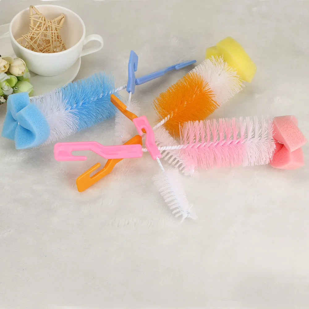 

Baby Bottle Brush Cleaner Spout Cup Glass Teapot Washing Cleaning Tool Brush