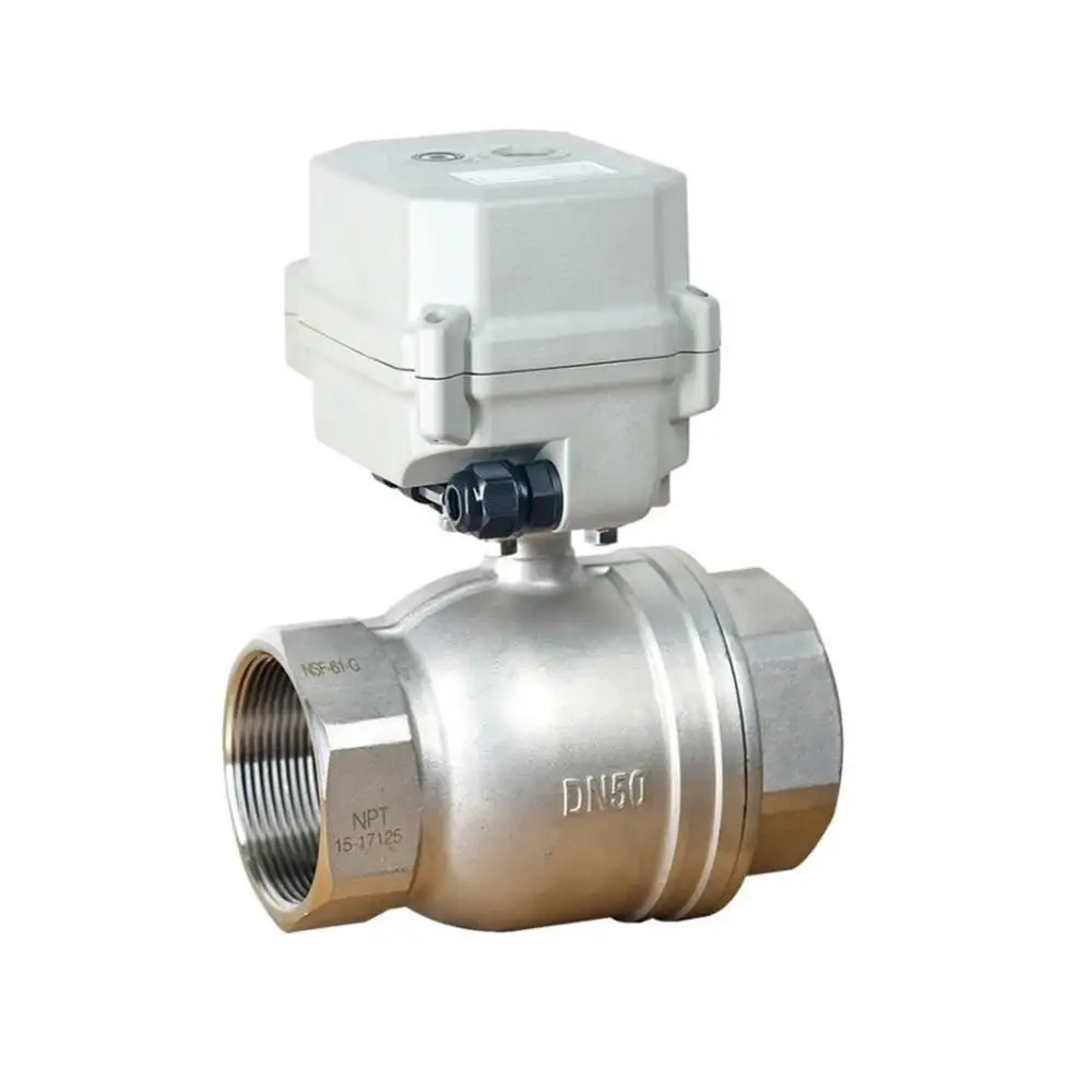 Шаровой клапан с электроприводом BSP/NPT 1-1/2 ''-2'' стандартная деталь ручным