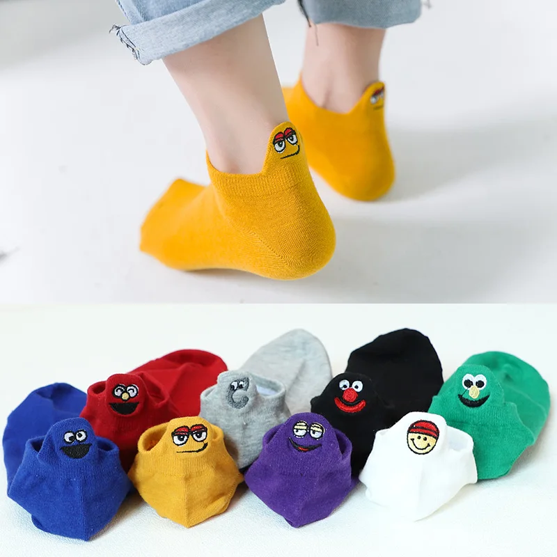 

Socks Women Fashion Cartoon Short Asakuchi Happy Funny Kawaii Ankle Socks Calcetines Divertido Girl Style Cool Cute Socks Woman