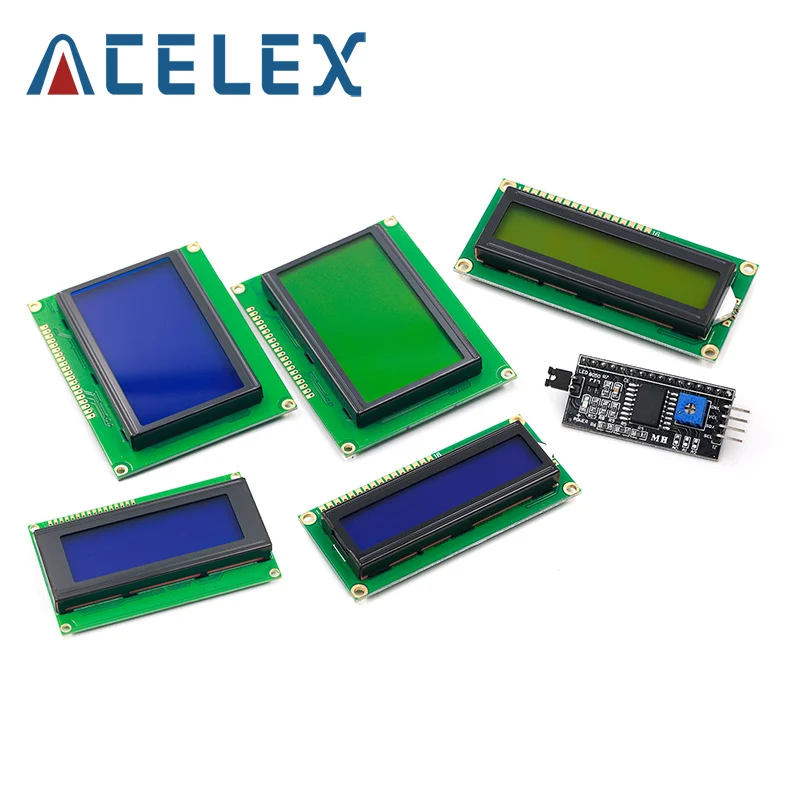 1 шт. модуль ЖКД синий зеленый экран IIC/I2C 1602 для arduino LCD UNO r3 mega2560 LCD1602|display lcd module|display