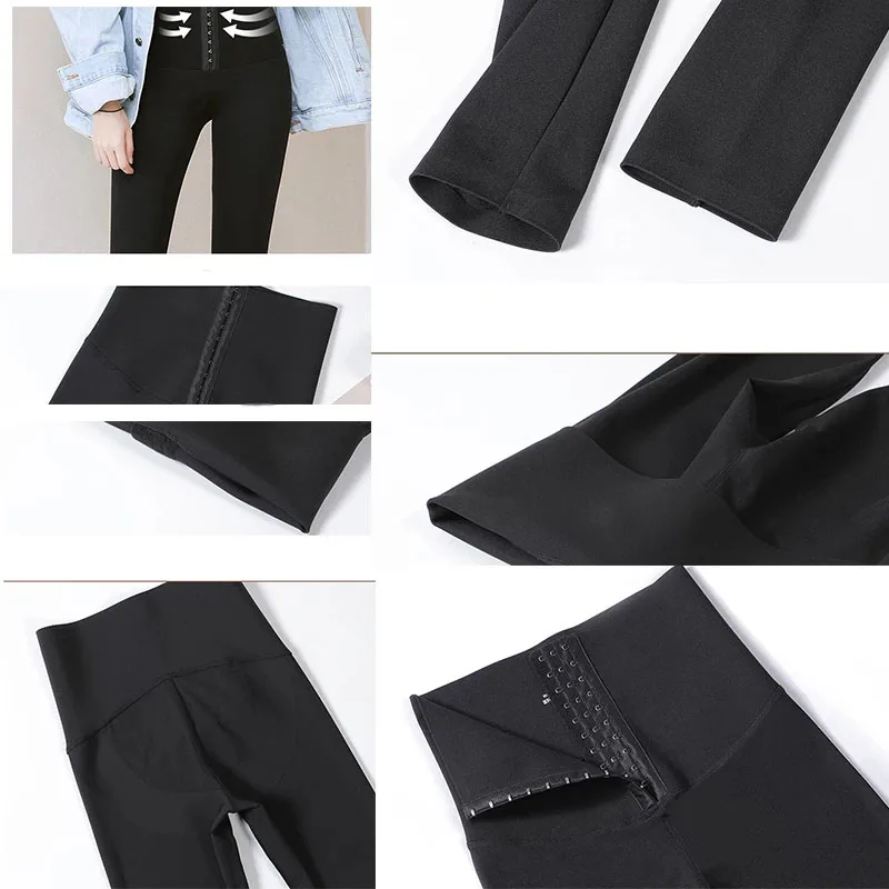 Теплые спортивные Леггинсы антицеллюлитные штаны для йоги утягивающие живот