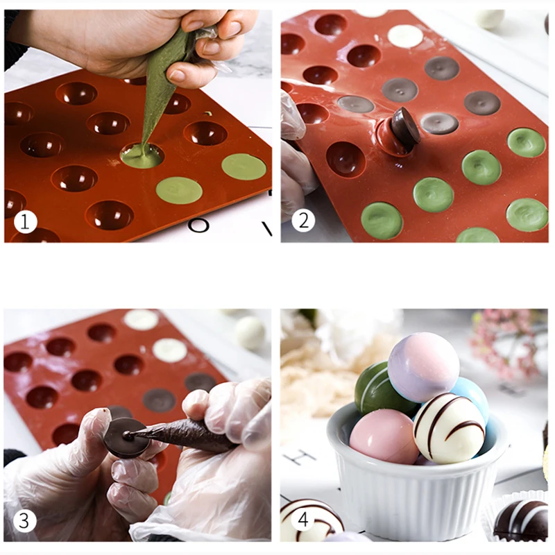Круглые шары силиконовая форма для хлеба торта помадки мусса шоколадная лоток