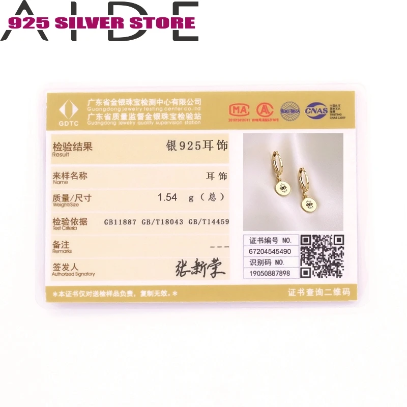 

Aide Devil's Eye Earring Hoop Earrings for Women Wedding Jewelry Brincos CZ Crystal for Women Wedding Jewelry Brincos