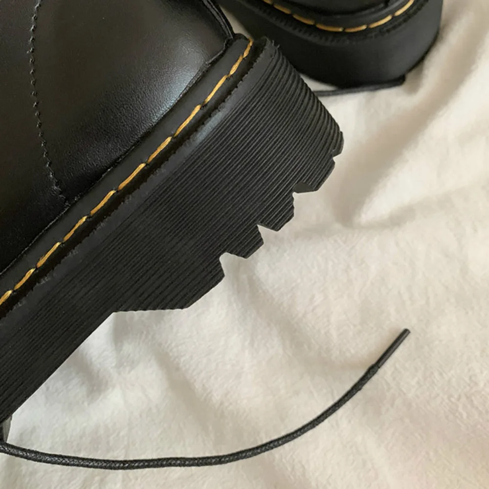 

Fashion Women Martin Boots Black Zipper Leather Boots Autumn Winter Vintage Casual PU Cool Motorcycle Boots Ladies Punk Shoes