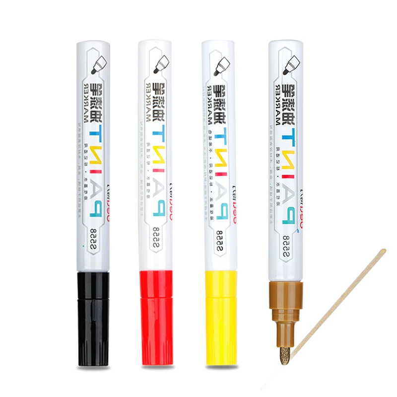 Красящие ручки Водонепроницаемый постоянного масляной краски маркер для белой