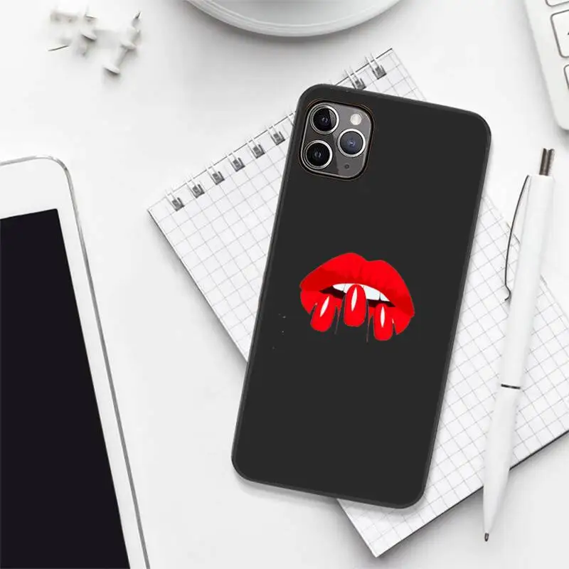 

Personalized nail fashion Phone Case Candy Color for iPhone 6 7 8 11 12 s mini pro X XS XR MAX Plus