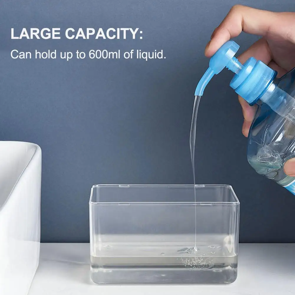 600 мл дозатор для мыла держатель губки большая емкость кухонной столешницы