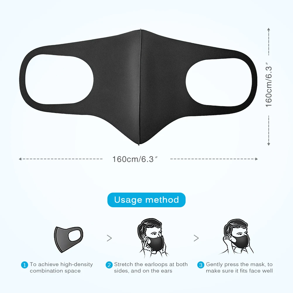 1 шт. дышащие рециркулирующие маски ветрозащитная Крышка для рта многоразовая