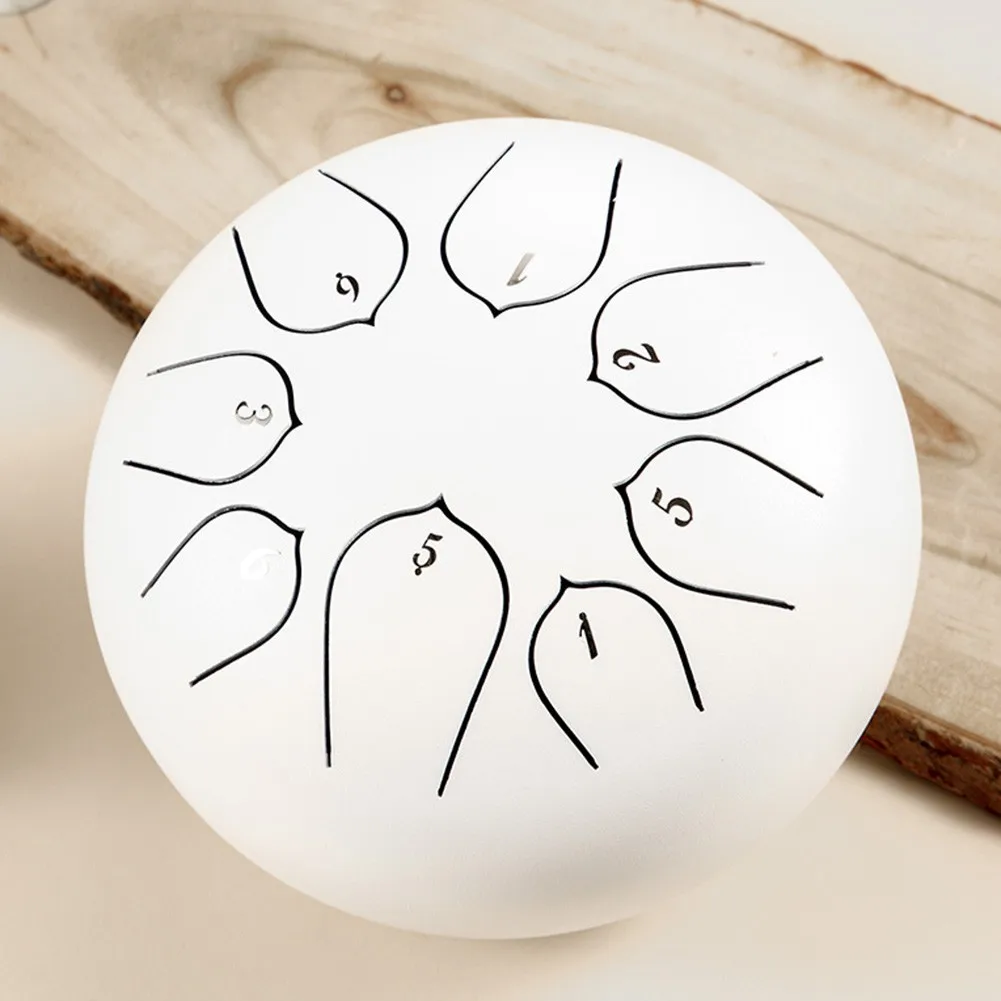 

Steel Tongue Drum 6-inch Mini 8-note Ethereal Drum Percussion Instrument With Drumstick Pocket For Clear Ethereal Buddha Sound