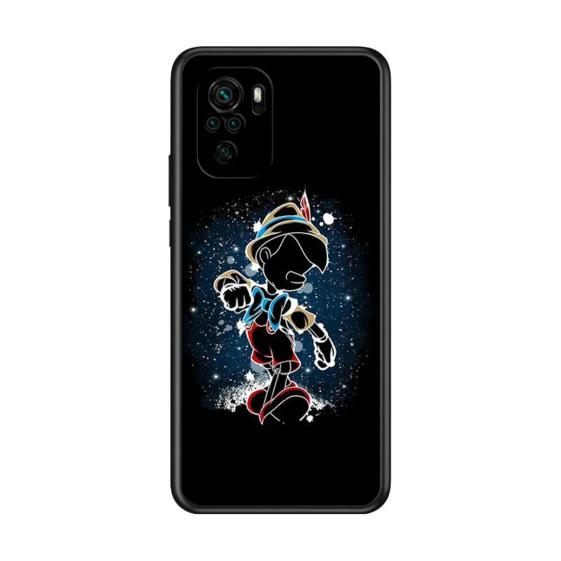 Disney Animation Cartoon Princess Black Cover For Xiaomi Redmi Note 10S 10 9T 9S 9 8T 8 7S 7 6 5A 5 Pro Max Black Phone Case