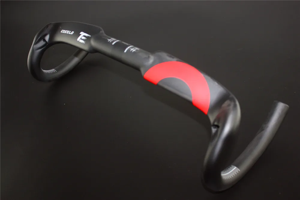 Costelo углеродное волокно дорожный мотоцикл для велосипедного руля Глянцевая