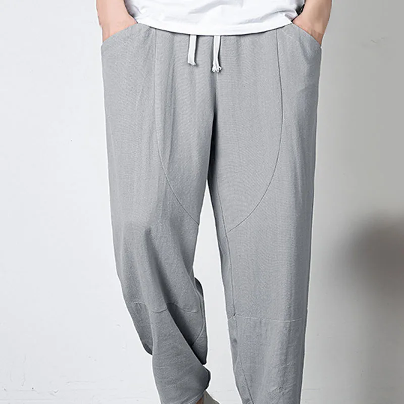 

Spring Summer Plus size pants men Waist 140cm 8XL Casual trousers men