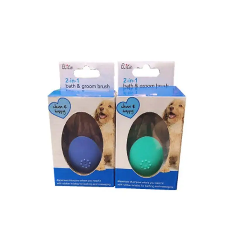 

Pet Dog Bath Brush Comb Pet SPA Massage Soft Silicone Dogs Cats Shower Hair Grooming Cmob Dog Cleaning Tool