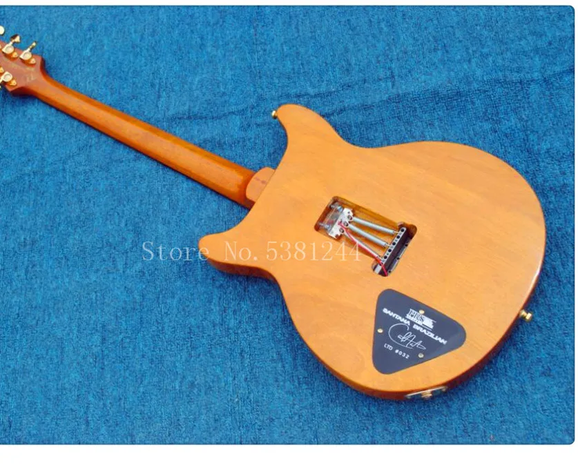 Бесплатная доставка электрогитары 6 струнная гитара корпус из желтого тигра