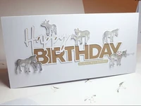 diy cutting die scrapbooking metal cutting dies craft happy birthday album embossing card making