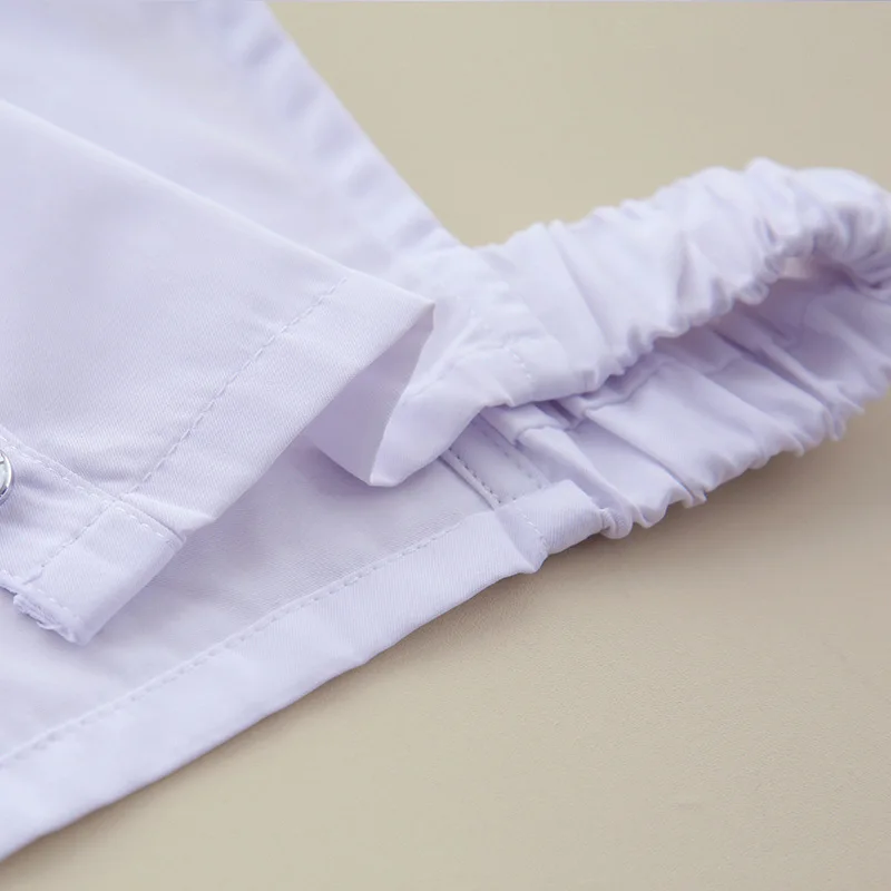 

Academy sweet style Harajuku black blue white stripe shirt false collar removable collar Korean style half shirt false collar