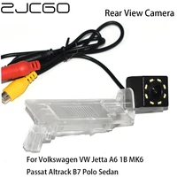zjcgo car rear view reverse back up parking night vision waterproof camera for volkswagen a6 1b mk6 passat altrack b7 polo sedan