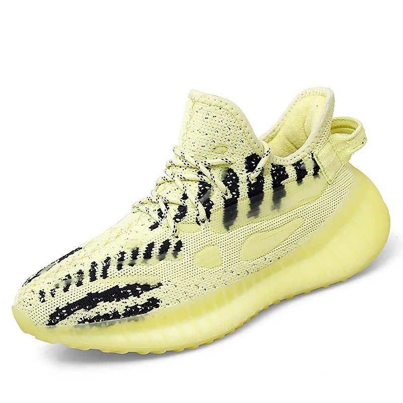 

Large Size 38-46 Men's Breathable Woven Luminous White Shoes Sports Trend Casual Dad Shoes Men's Shoes