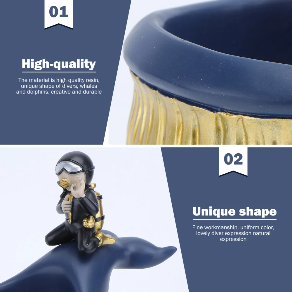 

1Pc Diver-pattern Ornament Unique Key Storage Decor Home Desktop Adornment