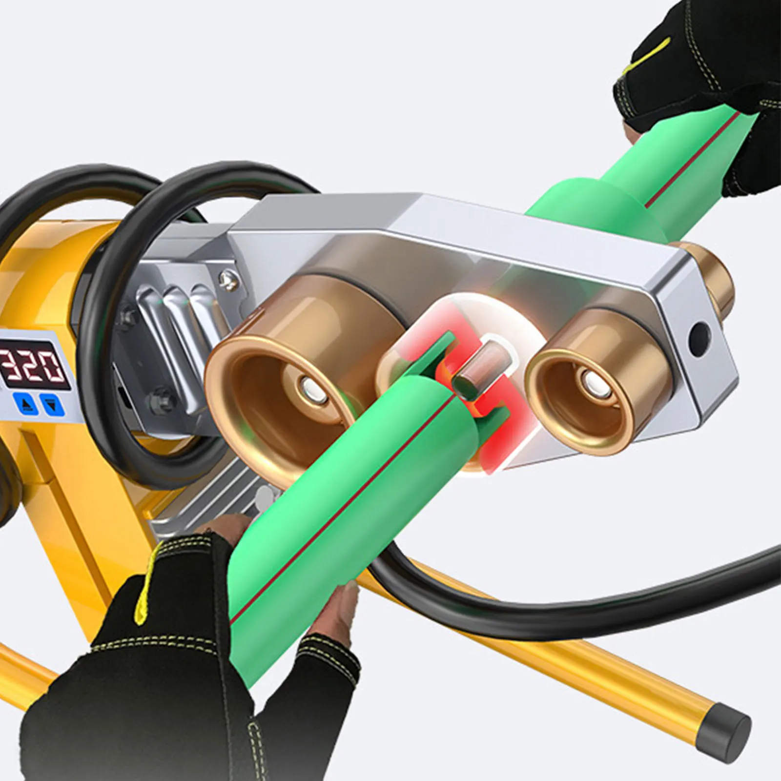 

220V 1500W PPR/PB Pipe Welding Machine Pipe Heat Container Hydroelectric Engineering Tube Welder Machine Hot Melt Tools