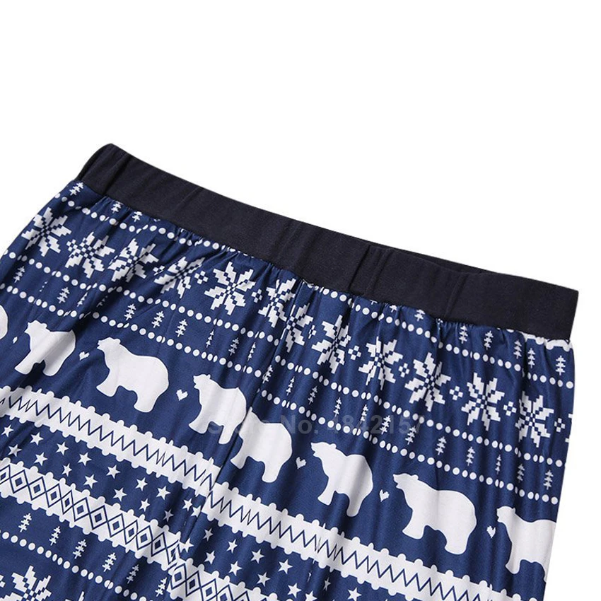 Семейный Рождественский пижамный комплект одинаковые Семейные наряды для детей