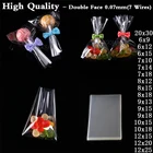 Прозрачный маленький Подарочный пакет конфеты печенья, пластиковые упаковочные пакеты для свадьбы, вечеринки, хлеба, торта, упаковки леденцов, целлофановый пакет