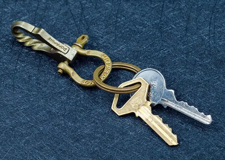 Старинные винтажные латунные медные брелоки ручной работы брелок держатель для