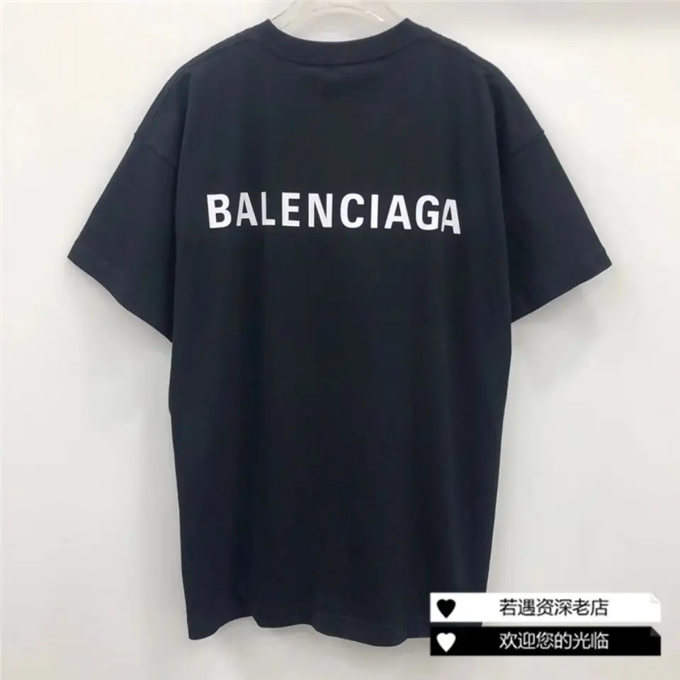

2021 Summer New Barista Front and Back Double Cotton Men's and Women's Same Loose T-shirt