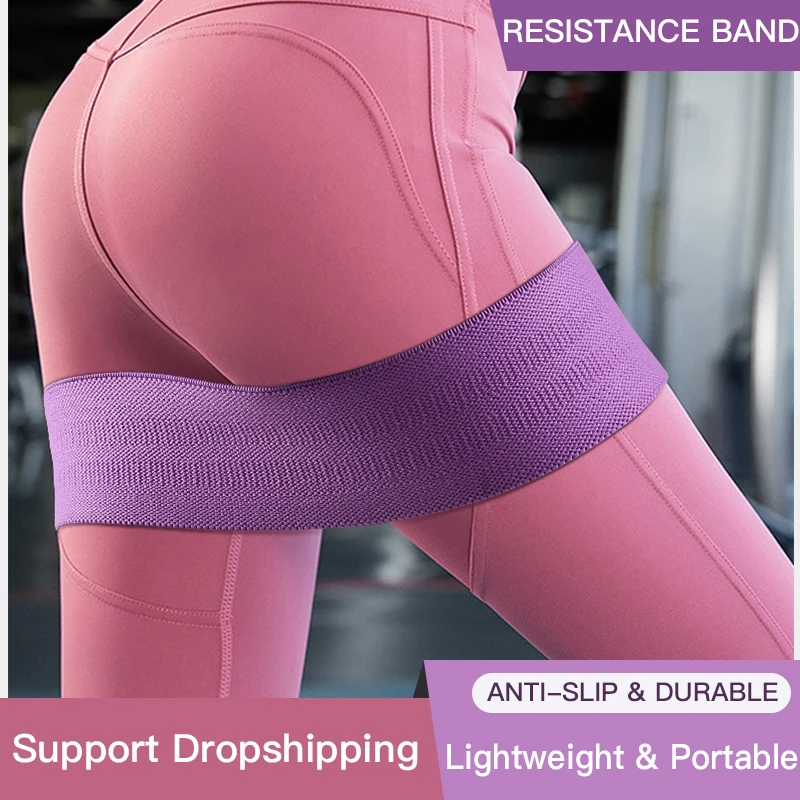 Booty Builder Hip Resistance Bands ткань нескользящая для фитнес Йога пилатес ноги и ягодицы