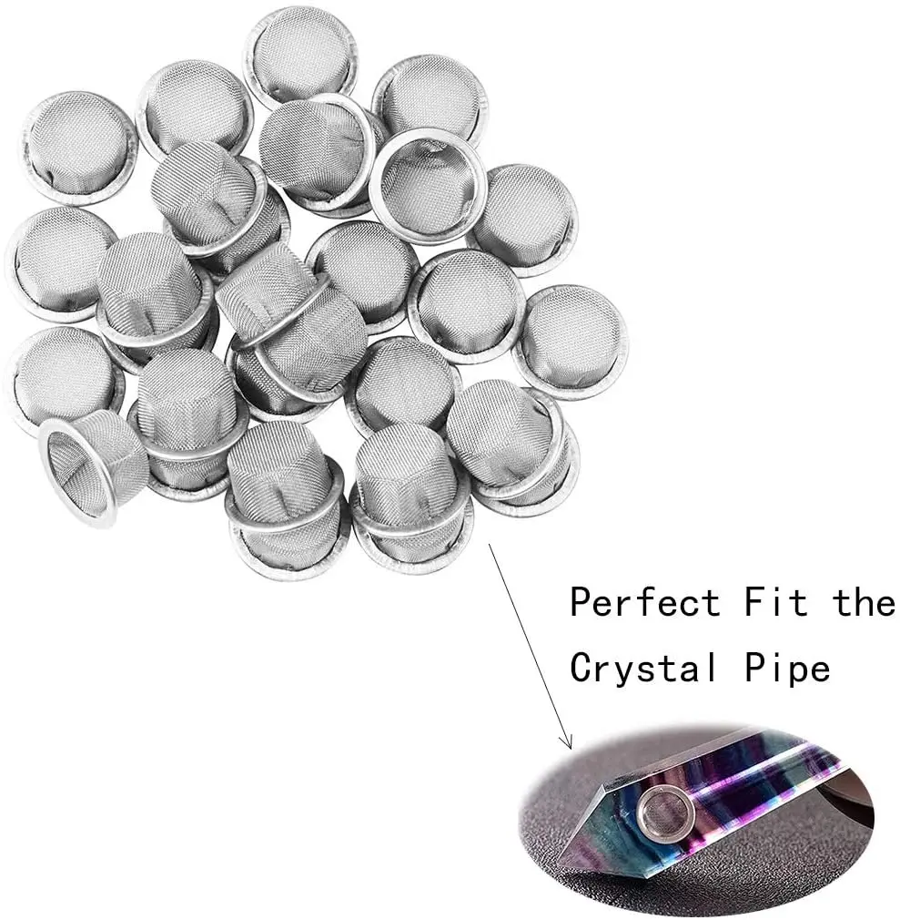 

15/25 Pcs Premium Stainless Steel Smoking Pipe Screens, 1/2" Pipe Screen Filters