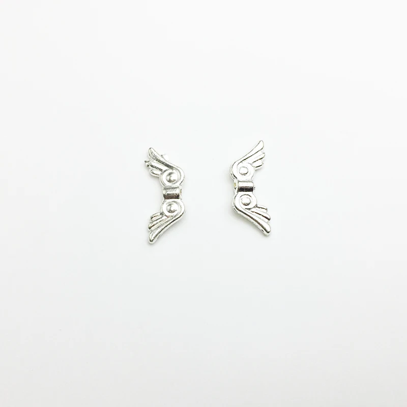 Бусины с крыльями ангела для изготовления ювелирных изделий сделай сам плоские