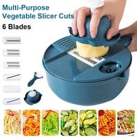 multi function vegetable chopper carrots potatoes manually cut shred grater for kitchen convenience 12 in 1 vegetable tools set
