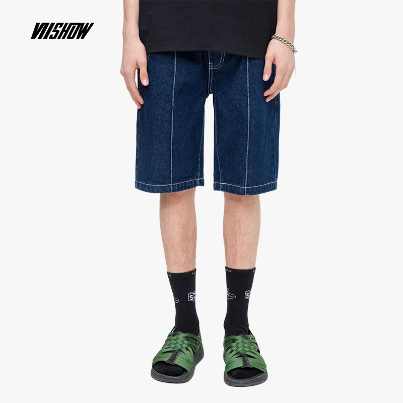 VIISHOW 2019 новые джинсовые шорты мужские брендовые короткие летние повседневные для
