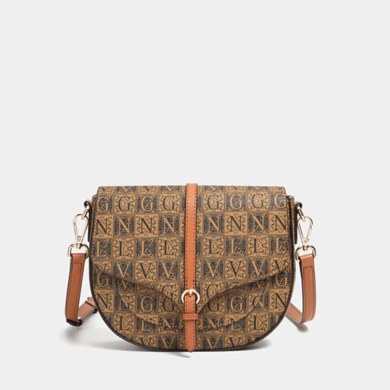 

Сумка женская из натуральной кожи, с буквенным принтом