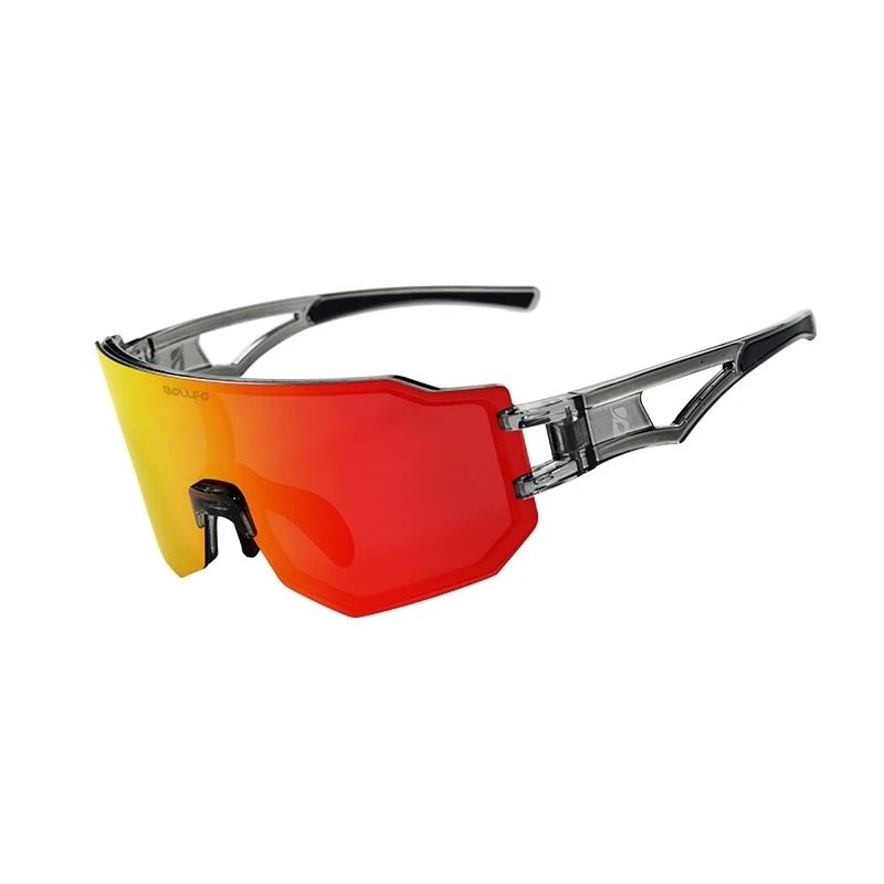 

Bollfo new color changing Sunglasses rimless windshields riding glasses outdoor sports sunglasses for men and women