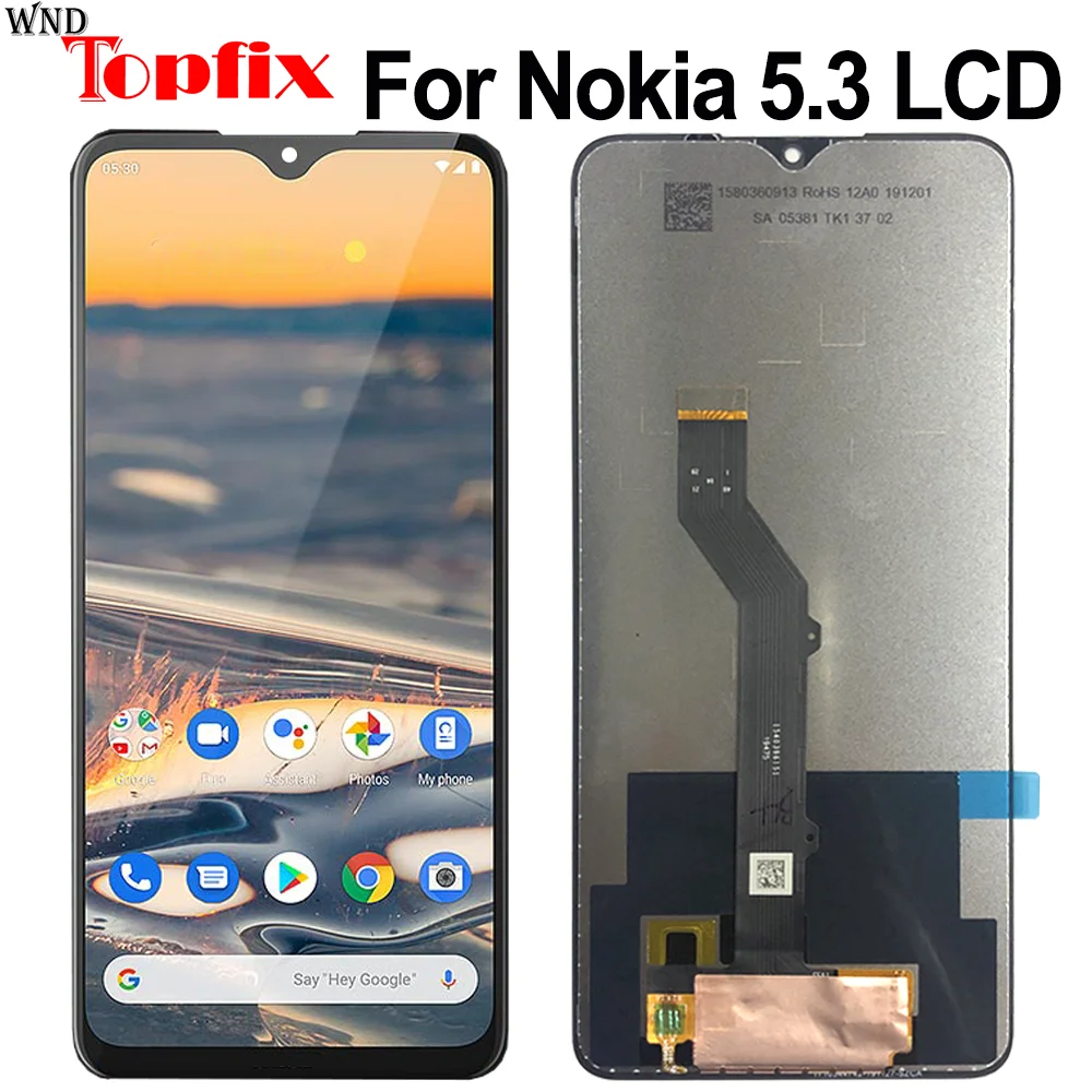 6 55 &quotоригинальный Дисплей для Nokia 5 3 LCD TA 1234 дисплей сенсорный экран Замена 1227 1229