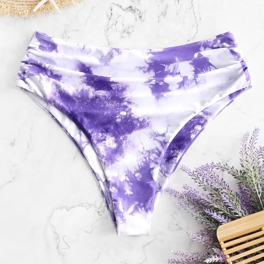 Бикини с завышенной талией для женщин купальник шорты контроль живота #45