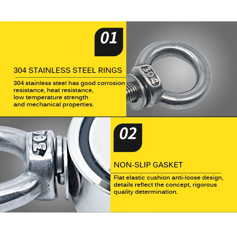 Рыбалка Магнит 200/300 кг рыбацкая лодка магнит подъемный инструмент для наружных