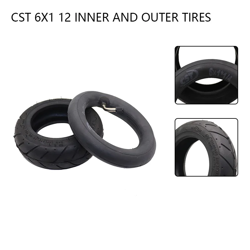 

CST 6X1 1/4 Inner and Outer Tire 6 inch Inflation Wheel for Wheelchair Pneumatic Gas Electric Scooter Motorcycle