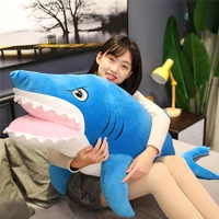 new huggable soft shark plush toys stuffed animals dolls plush shark toys from russia ike a big pillow sofa cushion girl gift