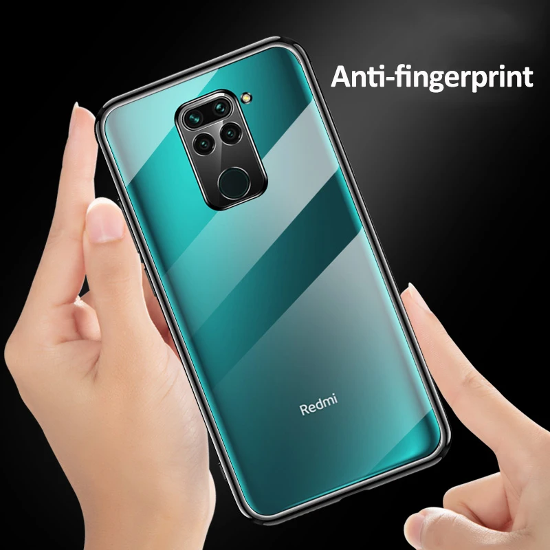 plating soft clear silicone phone case for xiaomi redmi note9 note 9 s pro max 9s coque note9promax camera protective thin cover free global shipping