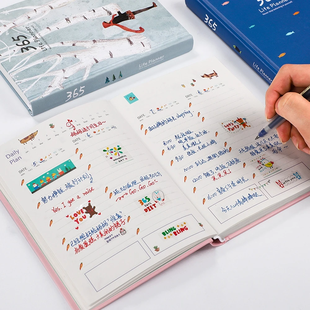 Блокнот A6 простой и свежий 365 листов в твердой обложке 114 | Канцтовары для офиса