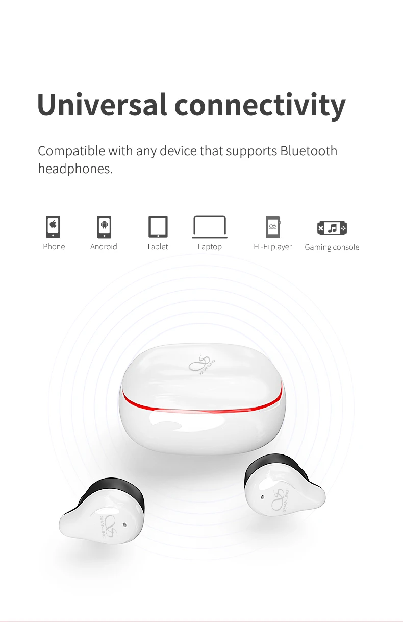 Shanling MTW100 беспроводные наушники TWS Bluetooth 5,0 IPX7 водонепроницаемые беспроводные наушники-вкладыши