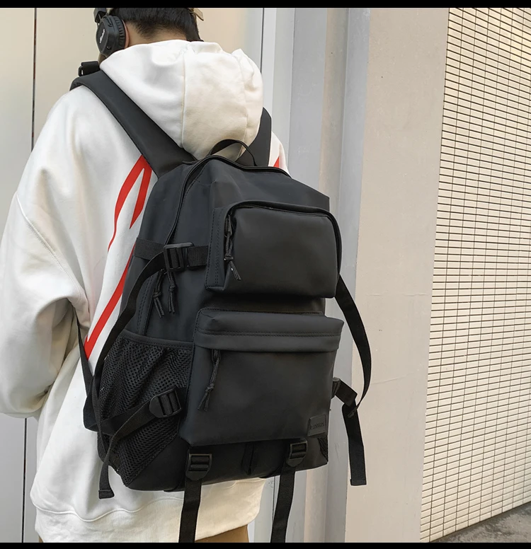 

BB735 new Street style Men's backpack fashion trend Korean casual tooling style backpack